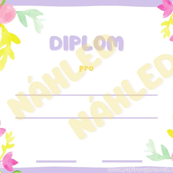 DIPLOMY - univerzální - 2ks