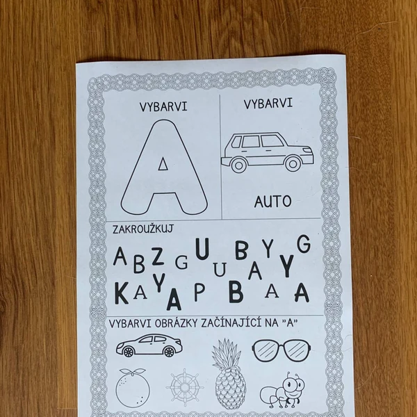 Abeceda pracovní listy