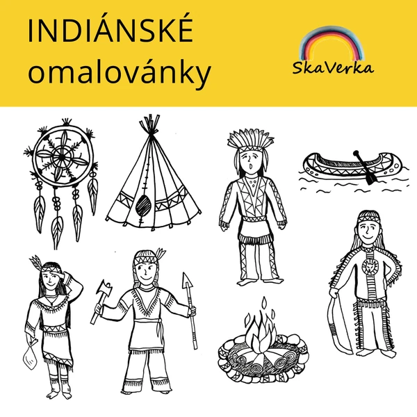 Indiánské omalovánky