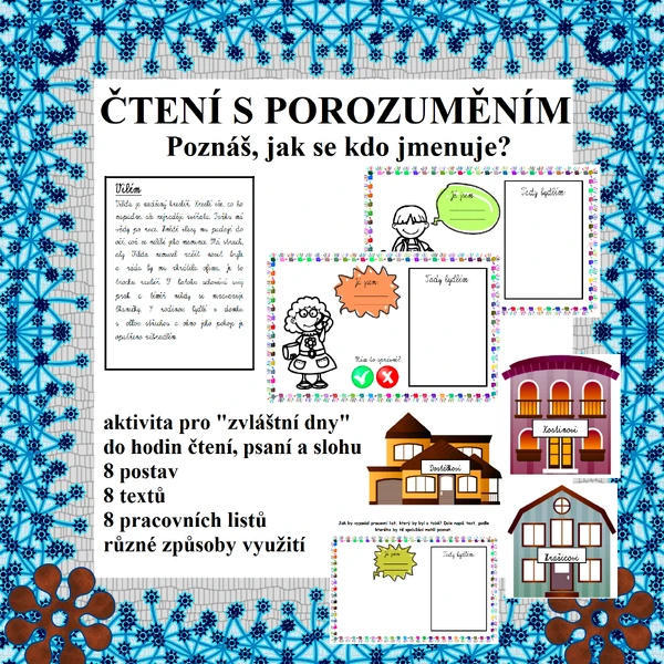 Čtení s porozuměním – Poznáš, jak se kdo jmenuje?