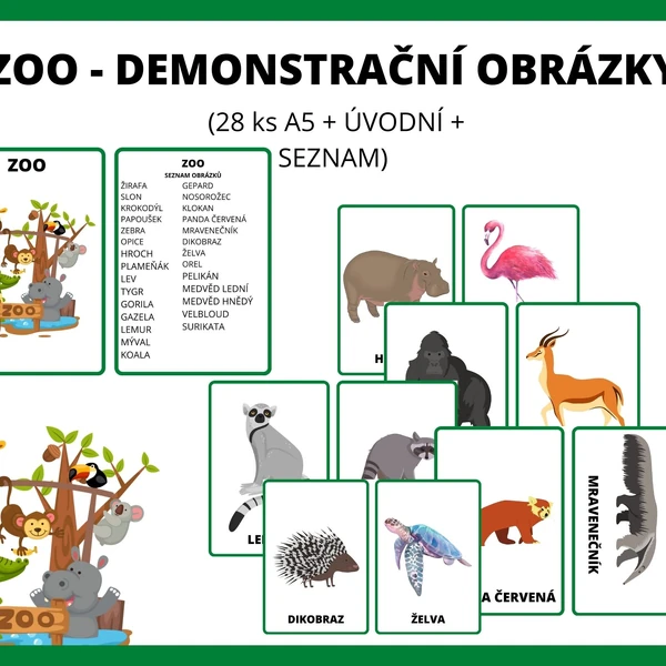 ZOO - DEMONSTRAČNÍ OBRÁZKY