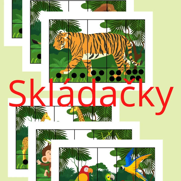 Džungle - skládačky