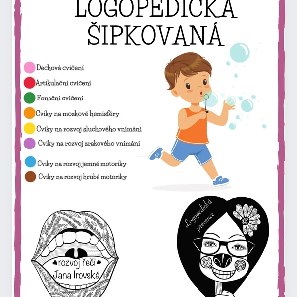 Logopedická šipkovaná 