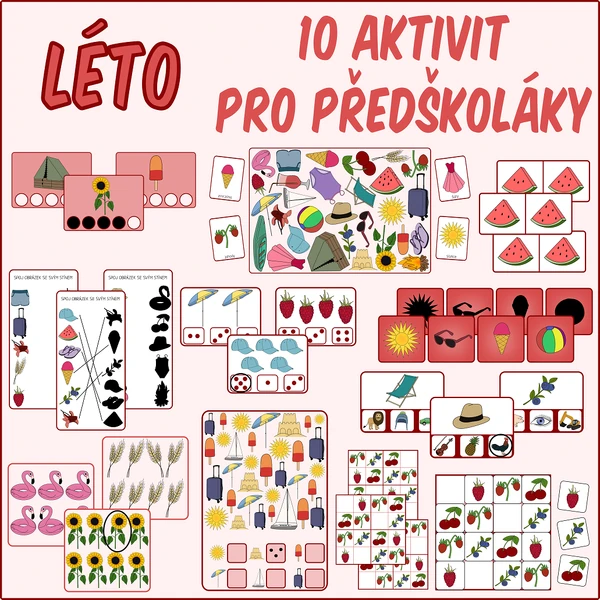 Léto - Aktivity pro předškoláky