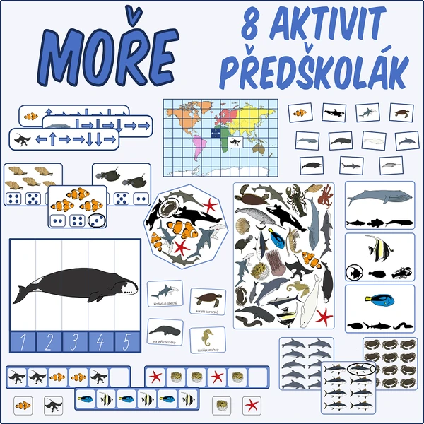 Moře - Sada aktivit