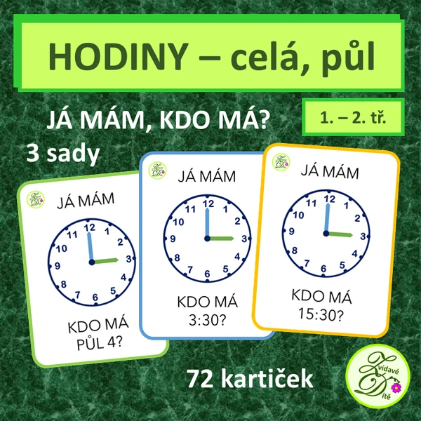 Hodiny - celá, půl