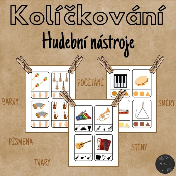 Hudební nástroje, kolíčkování