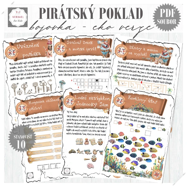 Bojovka PIRÁTSKÝ POKLAD - EKO verze