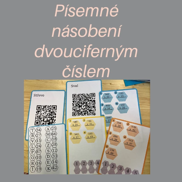 Písemné násobení dvouciferný  číslem 