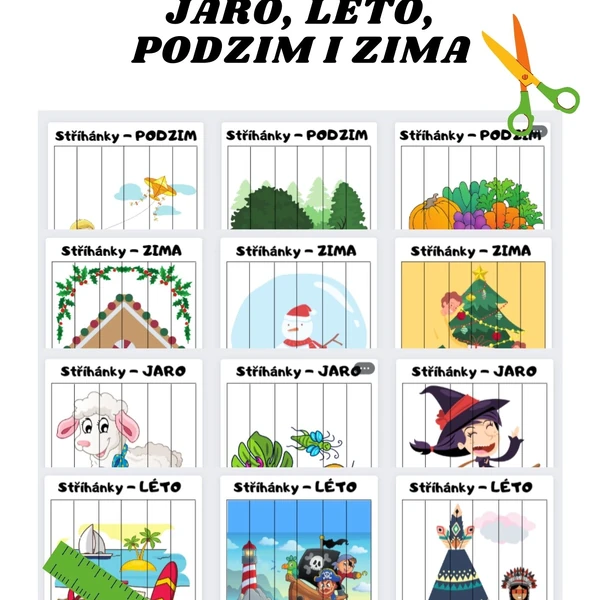 STŘÍHÁNKY NA CELÝ ROK 