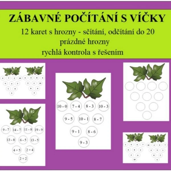 Zábavné počítání s víčky
