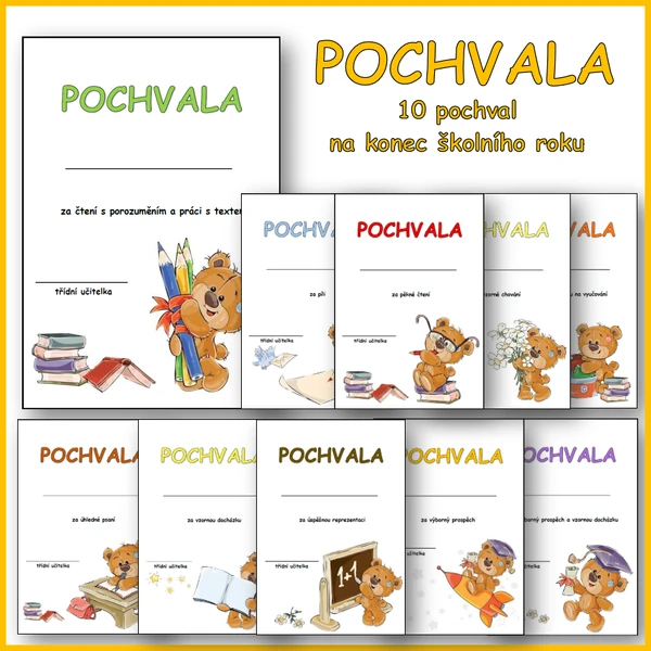 POCHVALA - konec školního roku