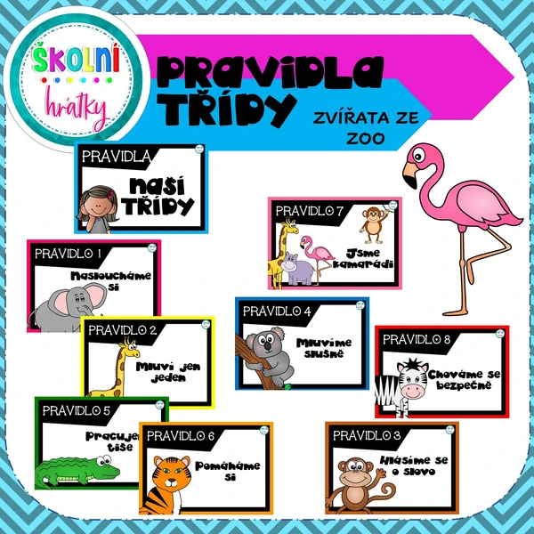 PRAVIDLA třídy zvířata ze ZOO