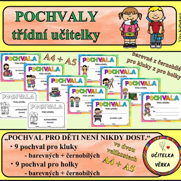 POCHVALY TŘÍDNÍ UČITELKY 2