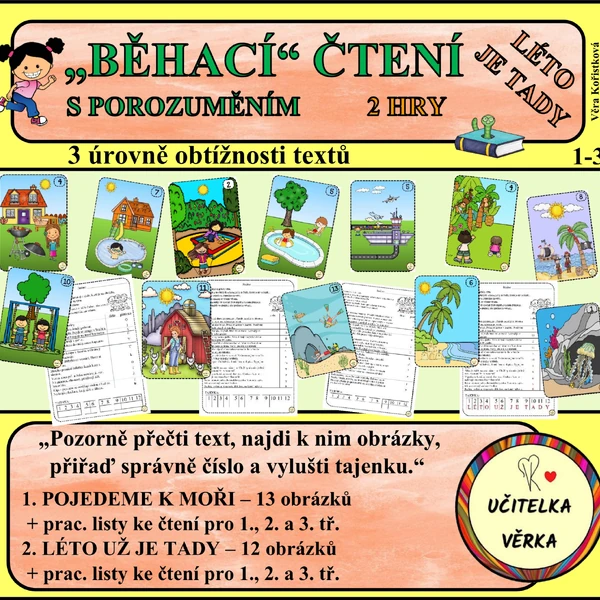 LÉTO JE TADY - běhací čtení s porozuměním