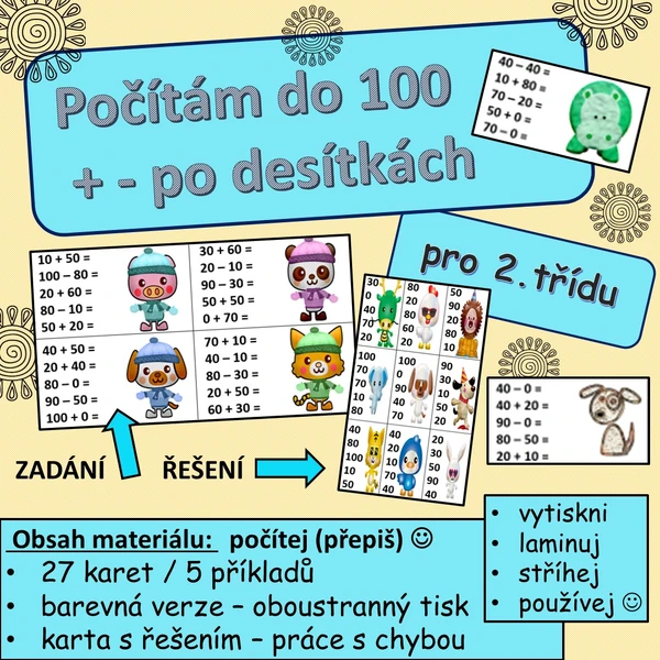 Počítám do 100 po desítkách