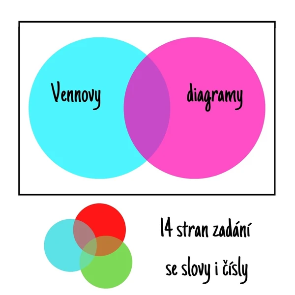 Vennovy diagramy - 14 gradovaných zadání