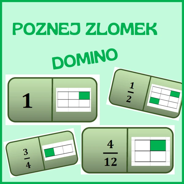 DOMINO - poznej zlomek (část celku)