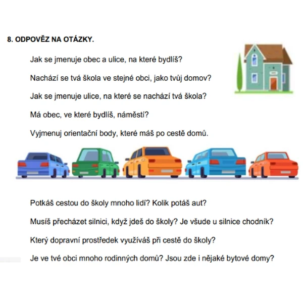 Domov - pracovní list