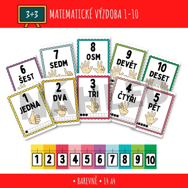 Matematická výzdoba 1-10