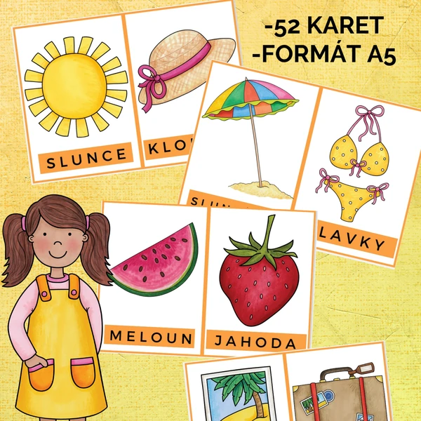 Demonstrační obrázky (komunikační karty) LÉTO