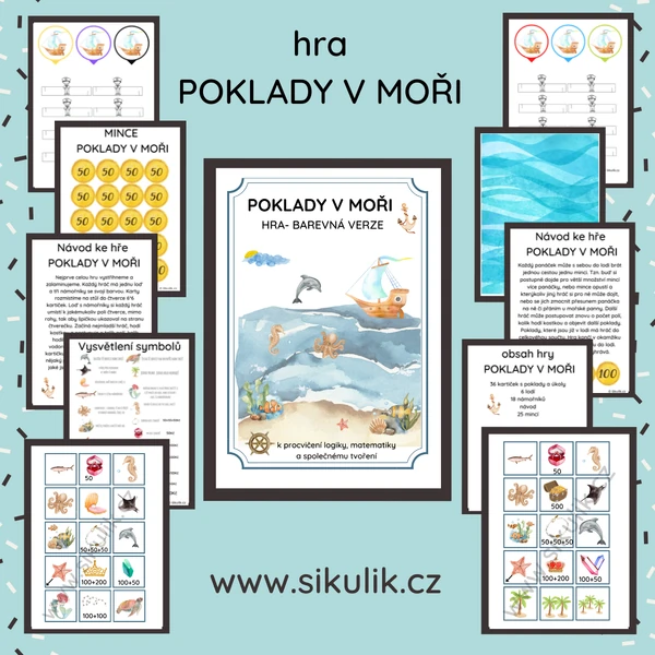 POKLADY V MOŘI  - BAREVNÁ VERZE hry