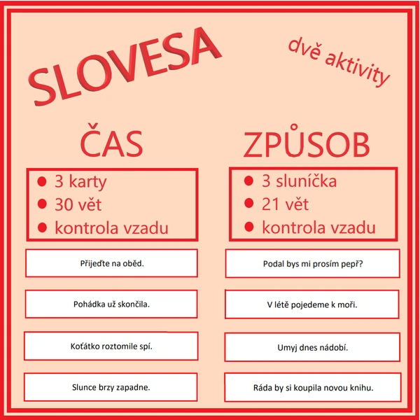 Slovesa - čas, způsob