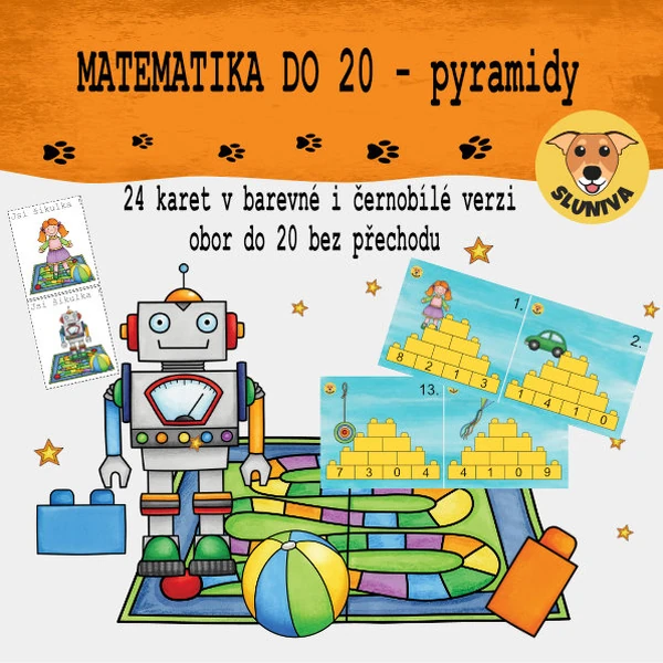 Matematika do 20 - PYRAMIDY HRAČKY