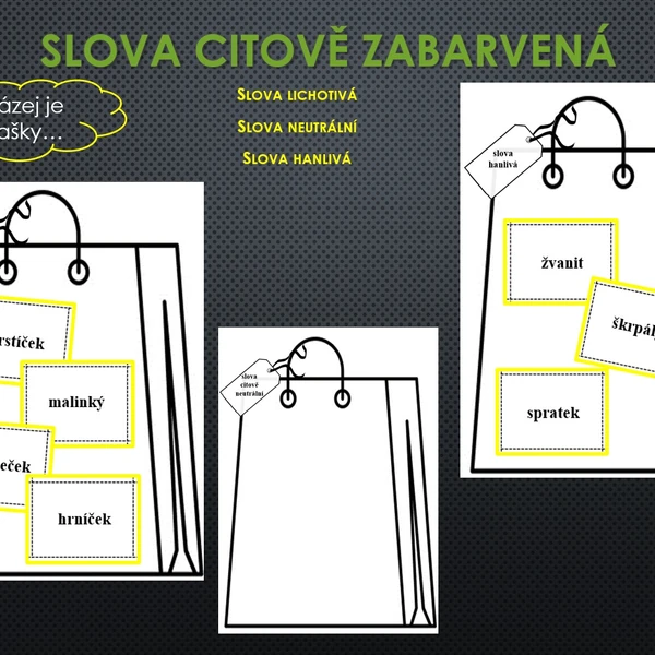 SLOVA CITOVĚ ZABARVENÁ 