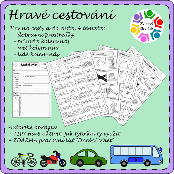 HRAVÉ CESTOVÁNÍ - aktivity do auta a na ven