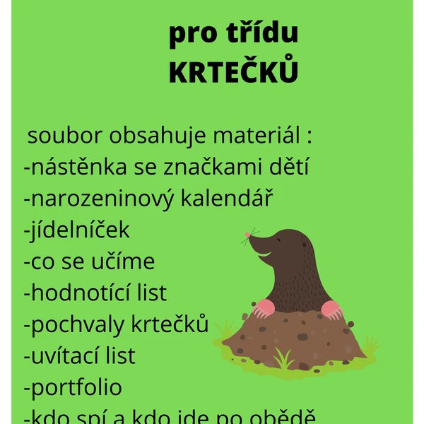 Třída krtečků