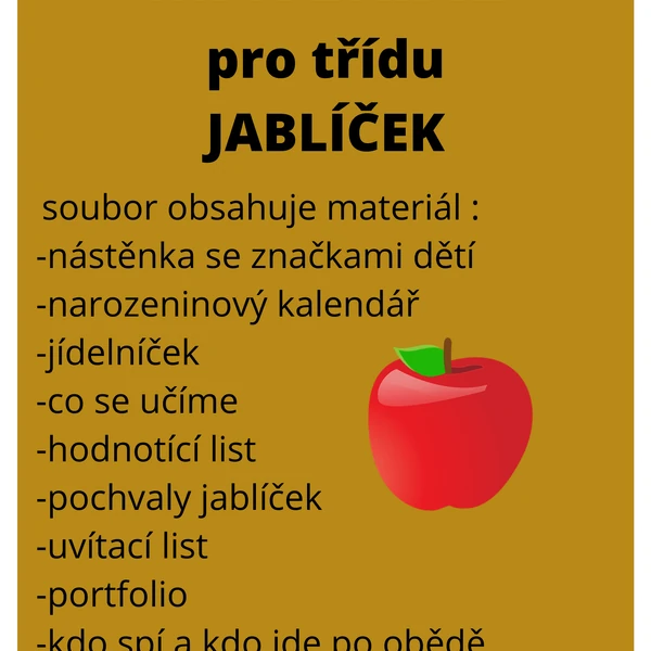 Třída jablíček