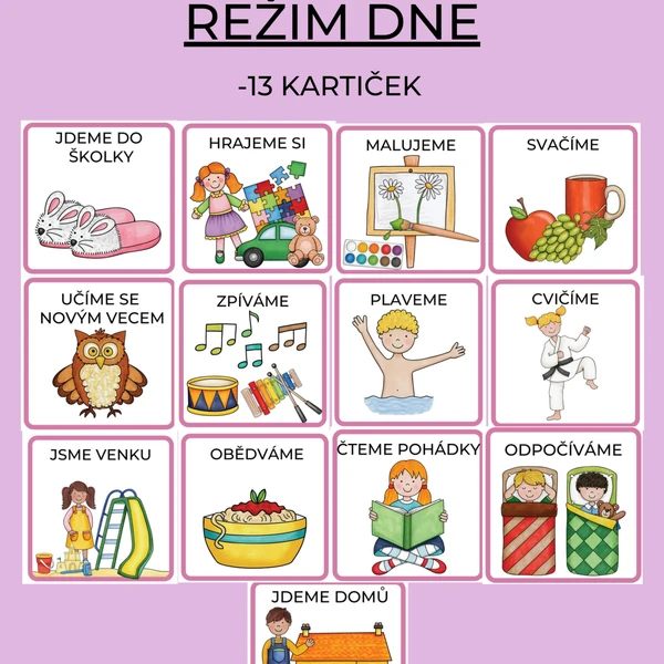 Režim dne v MŠ 