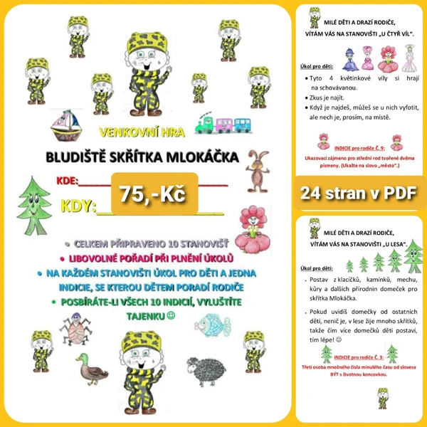 Bludiště skřítka Mlokáčka - venkovní hra