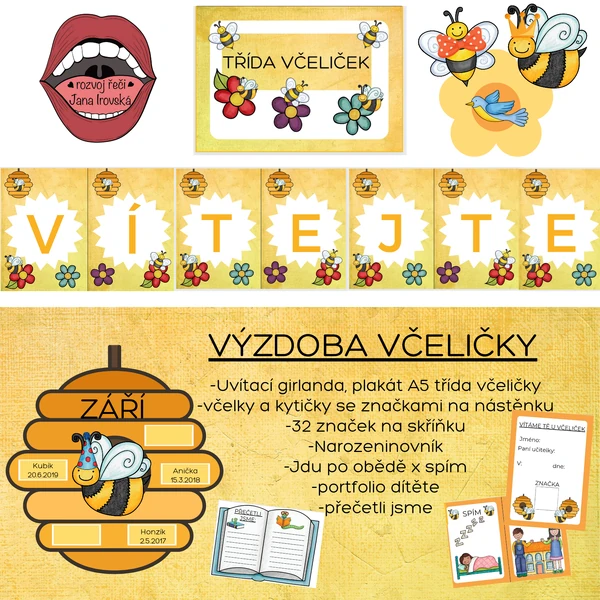 VÝZDOBA DO MŠ-VČELIČKY 