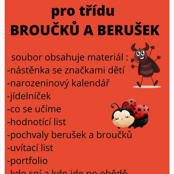 Třída berušek a broučků