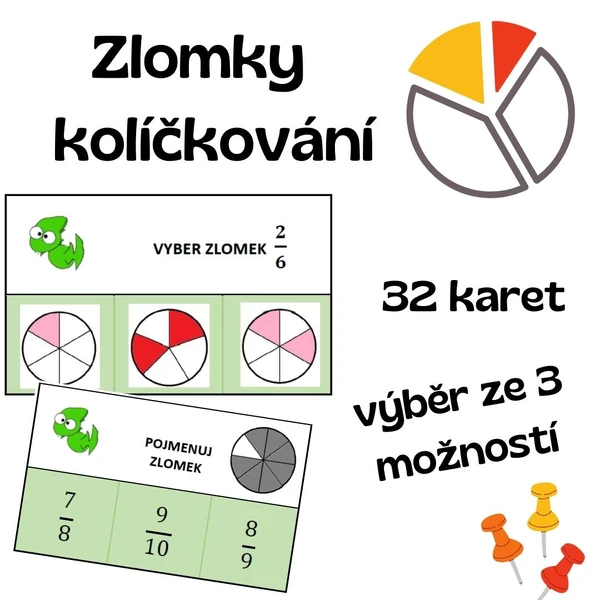 ZLOMKY - kartičky ke kolíčkování