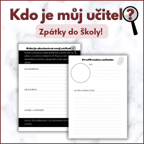 Kdo je můj učitel? | Zpátky do školy | Třídnická hodina