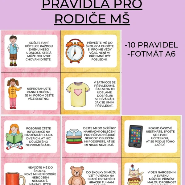 Pravidla pro rodiče MŠ 