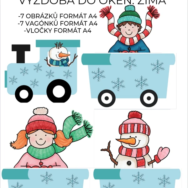 Výzdoba do oken-ZIMA 
