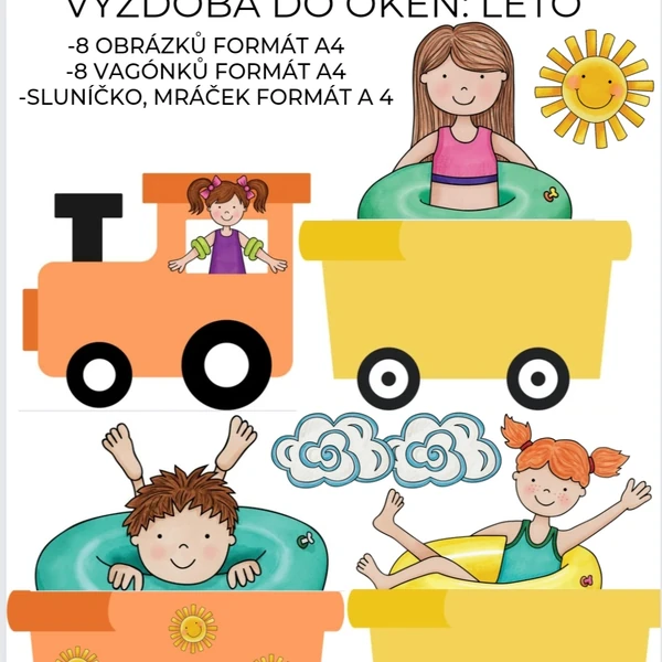 Výzdoba do oken-LÉTO