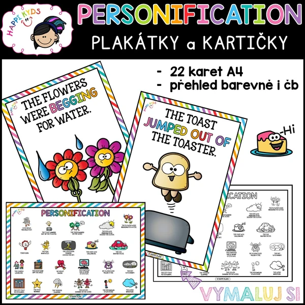 PERSONIFIKACE - plakátky a kartičky