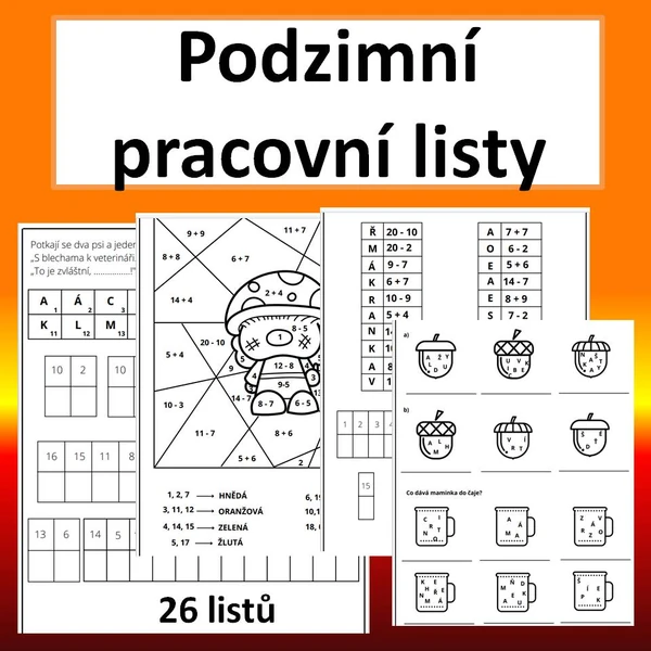Podzimní pracovní listy