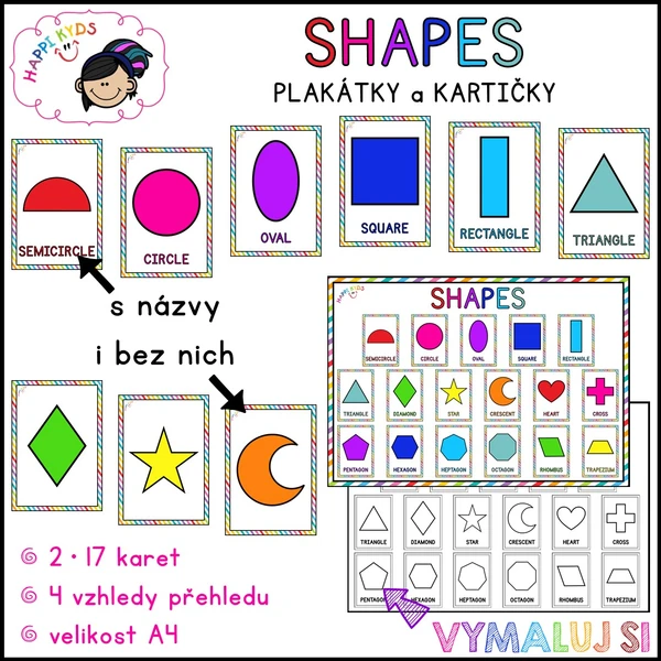 SHAPES - plakátky a kartičky
