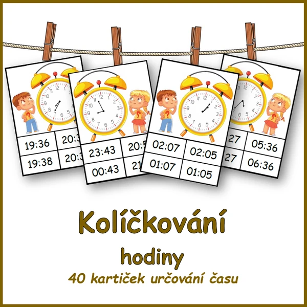 HODINY - kolíčkování