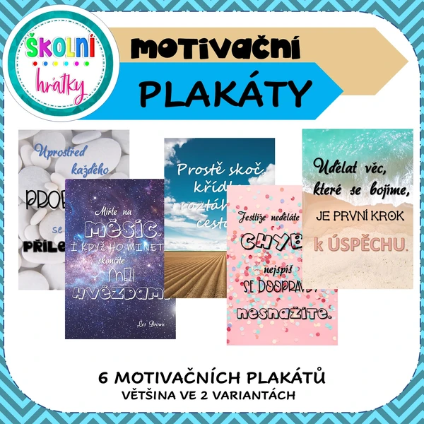 Motivační plakáty velikosti A4
