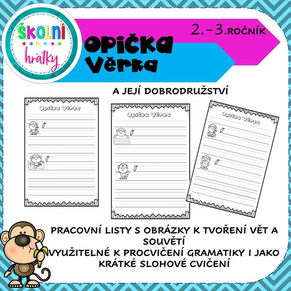 Opička Věrka a její letní dobrodružství