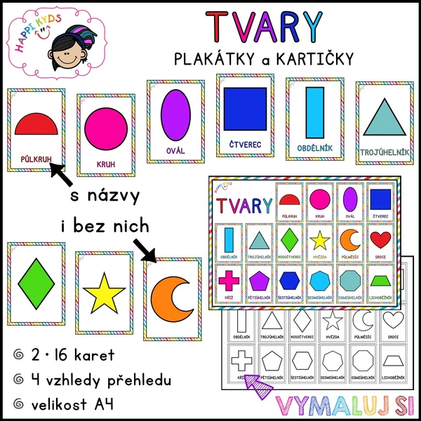TVARY - plakátky a kartičky