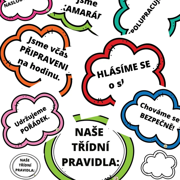 Třídní pravidla - barevná řada