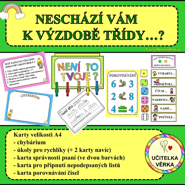 NESCHÁZÍ VÁM K VÝZDOBĚ TŘÍDY? - barevná řada